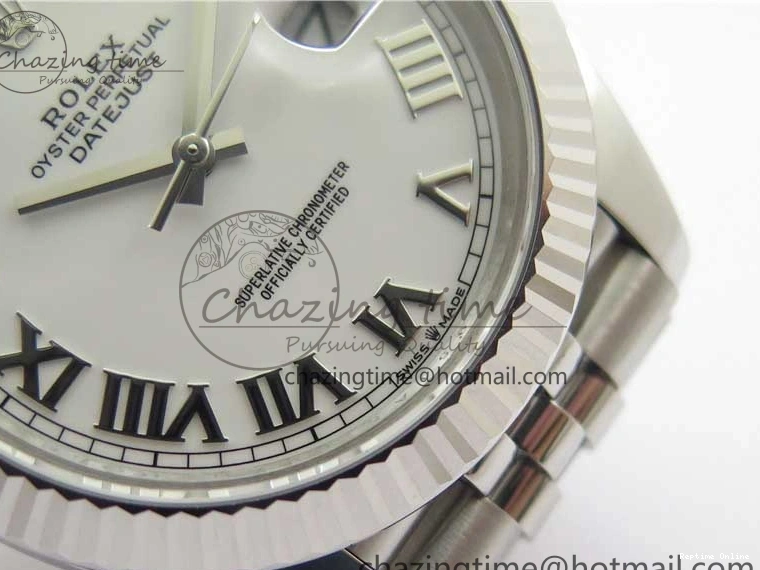 0506 New DateJust 41 126334 ARF 1:1 Best Edition 904L Steel White Roman Dial on Jubilee Bracelet A Bold 2551